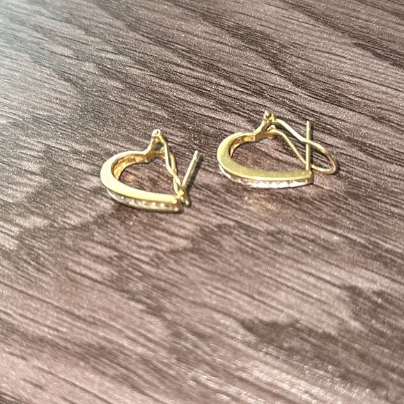 💎RP $3790 14K Samuels Jewelers Earrings Real Solid Gold Diamonds Hoop Comfy - Picture 5 of 6